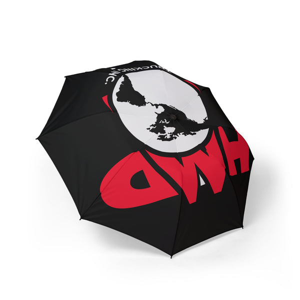 Black Foldable Umbrella – HMD Trucking Logo, Compact & Wind-Resistant