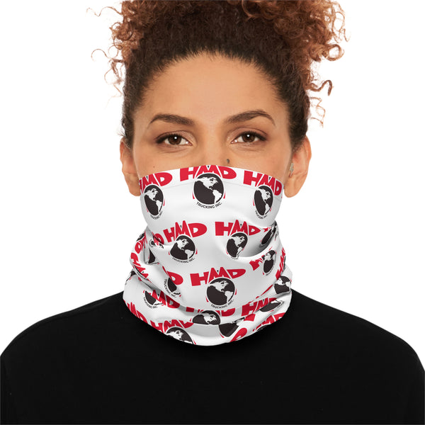 White HMD Trucking Neck Gaiter – Breathable & UPF 50+ Protection