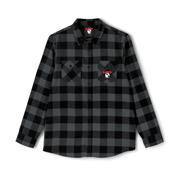 Plaid Flannel Shirt — Classic Check with Embroidered HMD Logo