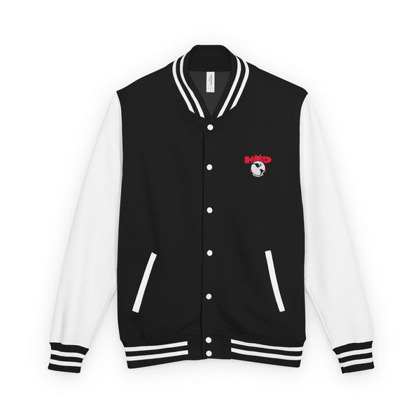 Heavyweight Letterman Jacket — Front & Back HMD Trucking Logo