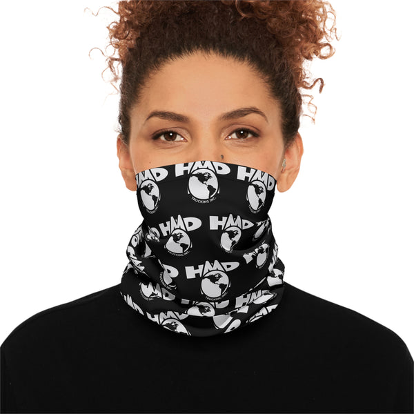 Black HMD Trucking Neck Gaiter – Breathable & UPF 50+ Protection